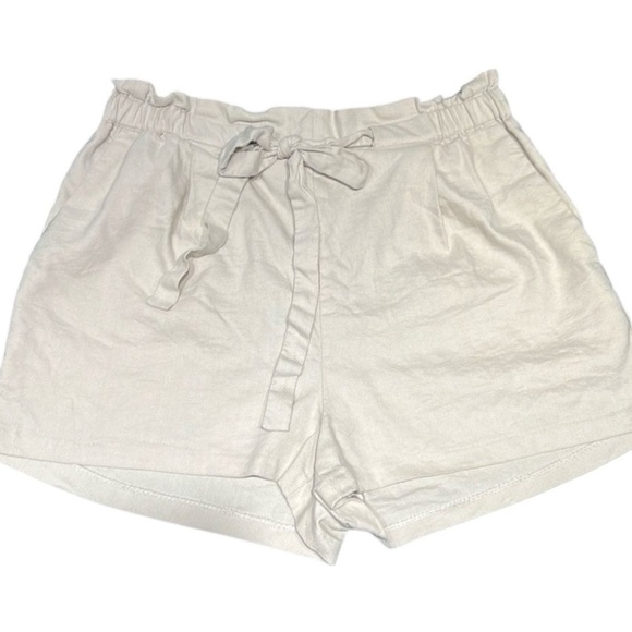 Gorgeous Express Linen Blend Shorts Large Excellent Condition - Picture 2 of 7